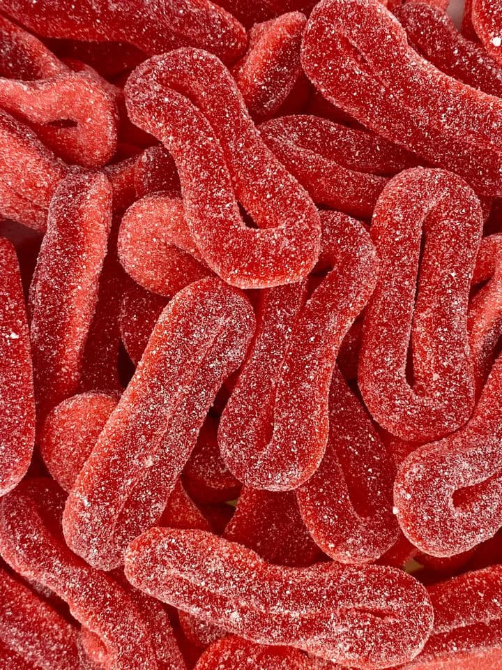 Bonbons Anneaux De Fraise Aigre Halal 🍬