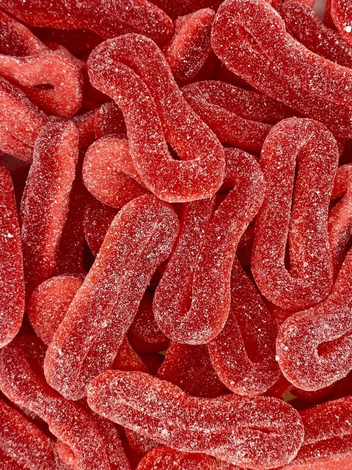 Bonbons Anneaux De Fraise Aigre Halal 🍬