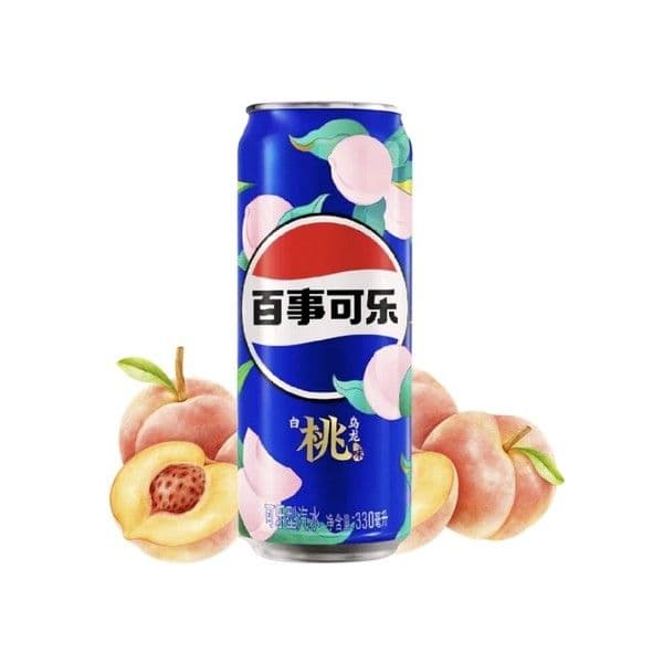 Pepsi White Peach Oolong 330 Ml 🥤