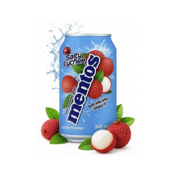 Mentos Drink Salty Lychee 340 Ml 🥤