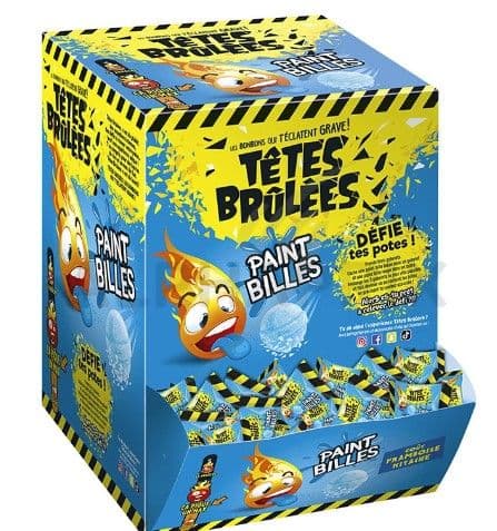 Têtes Brûlées Paint Billes – Lot de 5 bonbons explosifs